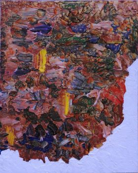 A Space of Lingering Remnants I, 30 X 24